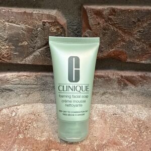 CLINIQUE Foaming Facial Soap Creme Mousse Travel Size 1oz / 30 ml 100% AUTHENTIC